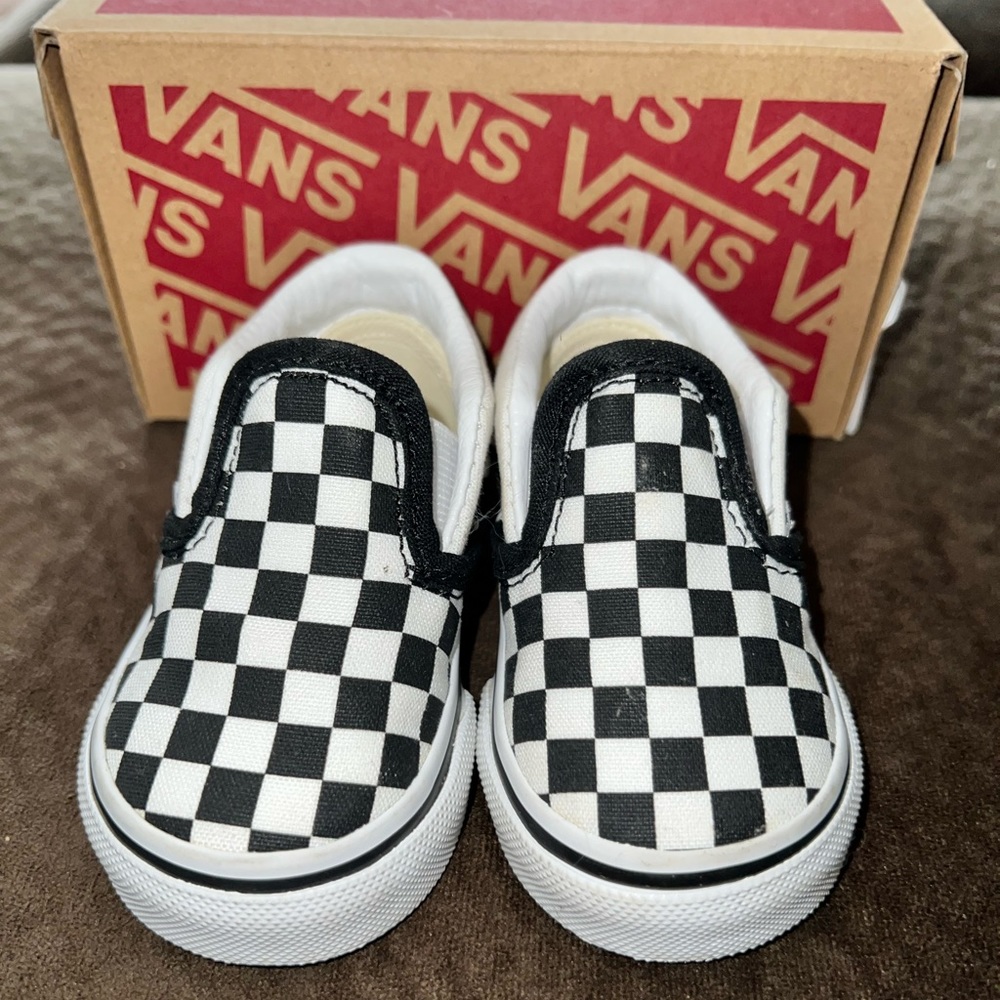 TODDLER Checkerboard Slip-On Vans